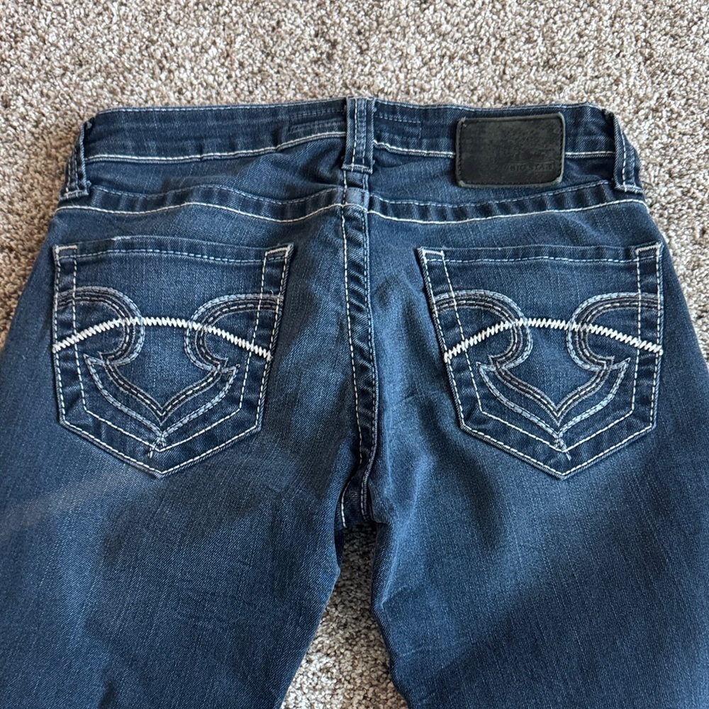 Big Star Indigo Jeans with White Stitching